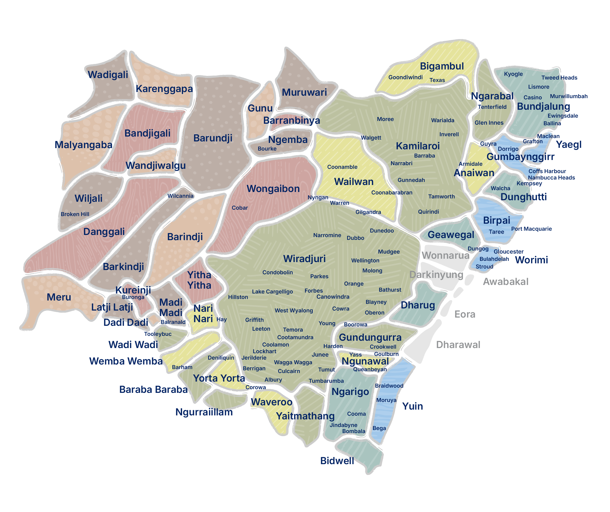 A map of our network area across 48 First Nations
